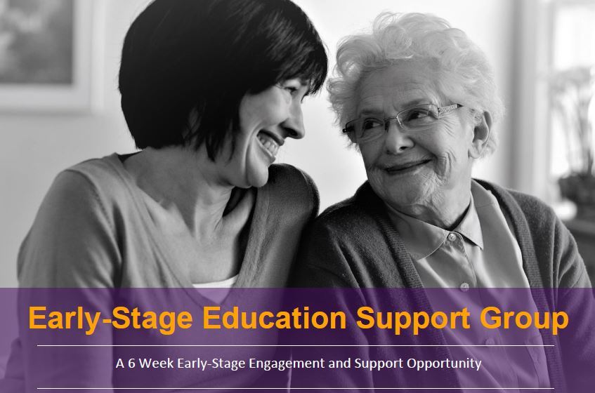 An image of an elderly mother and her daughter smiling at each other.