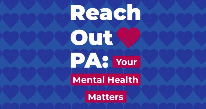 A logo image for the Reach Out PA mental health online feedback form.