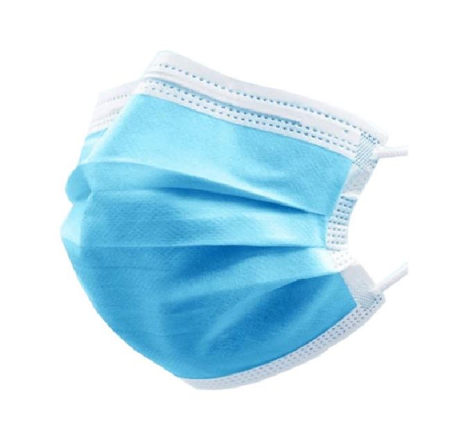 An image of a disposable surgical mask.