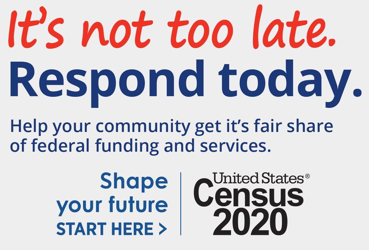 An image urging residents to respond to the 2020 Census by Sept. 30. It's not too late.