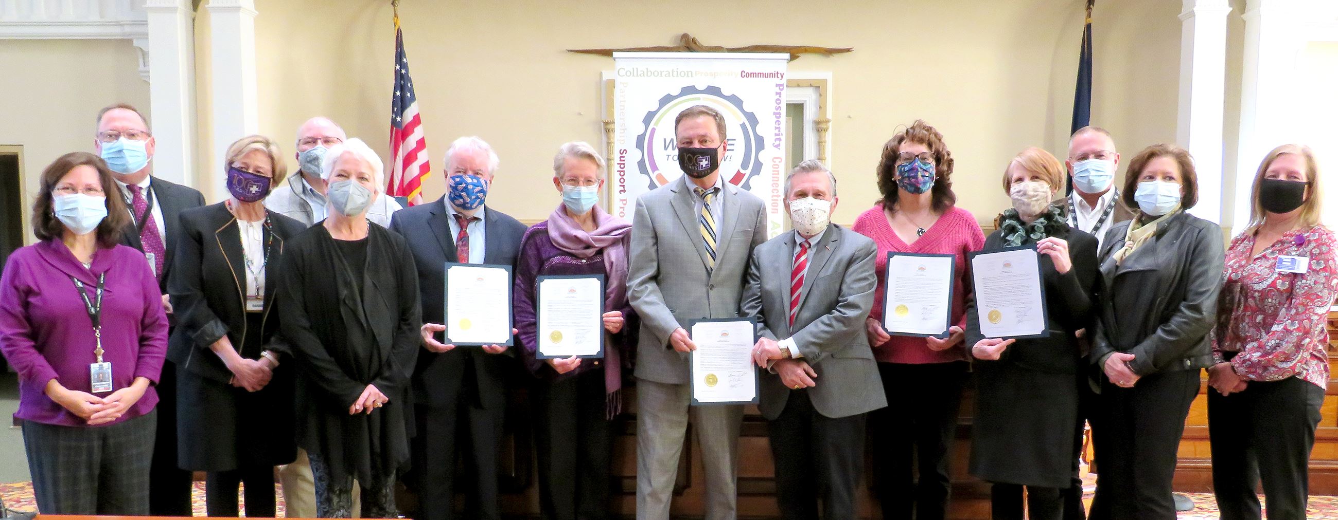 Wayne County and partners mark Rural Health Day 2021 with Procalamation.