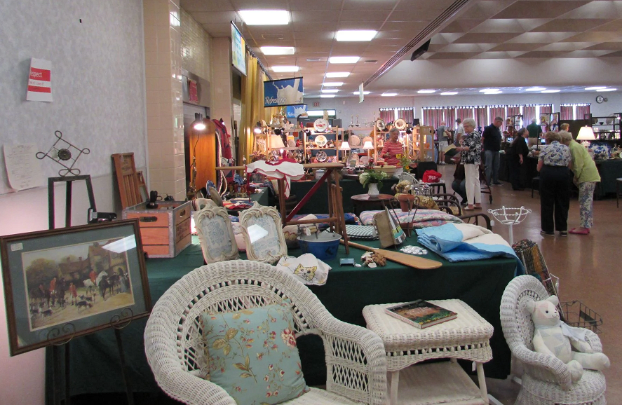 A sample of offerings at the Womans Club of Honesdale's Antique Show & Sale supported by Hotel Ta