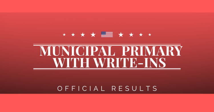 Municipal Primary Official Results with write-ins (2)